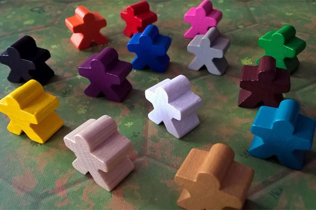 Wooden Meeples