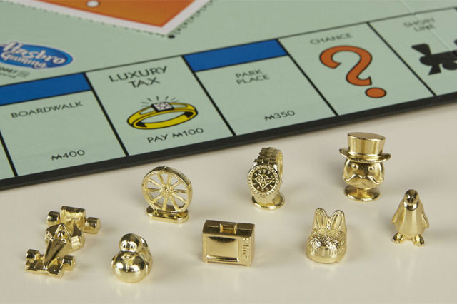 Anpassad Monopoly-polletterna Anpassad Monopoly-polletterna
