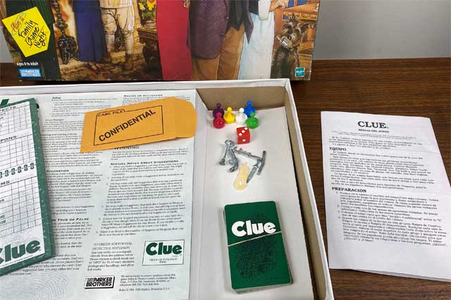 Histoire de jeu de Cluedo personnalisée Histoire de jeu de Cluedo personnalisée