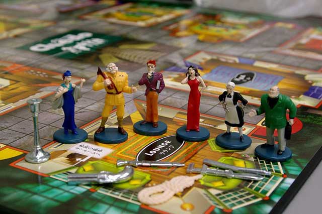 Individuelle Cluedo-Spielteile