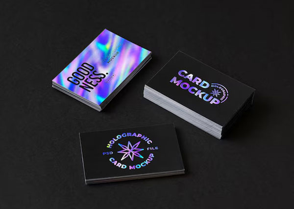 Holographic Cards Front & Back Holographic Cards Front & Back