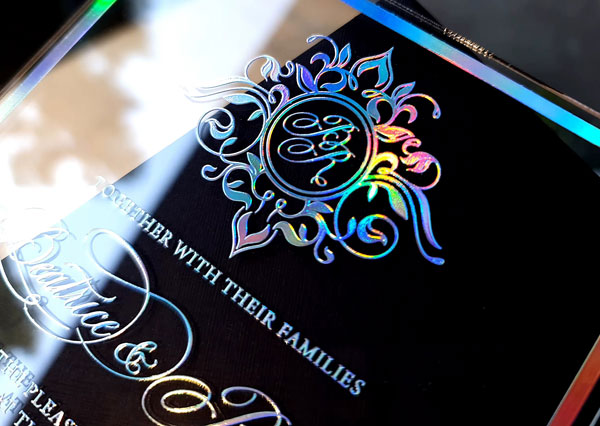 Holographic Invitation Cards Holographic Invitation Cards
