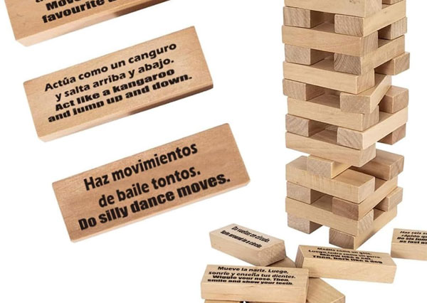 Language Jenga Game Language Jenga Game