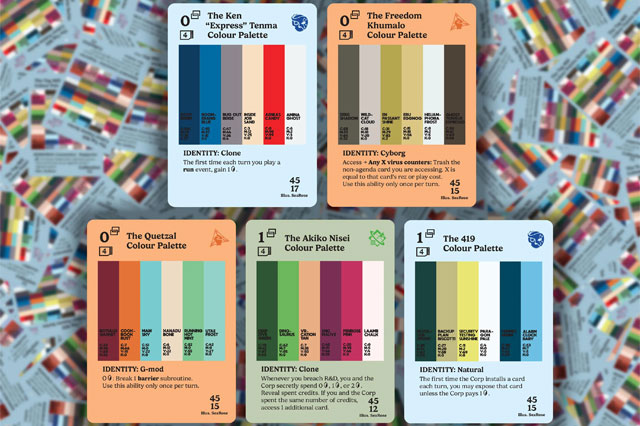 Trading Card Color Palette Trading Card Color Palette