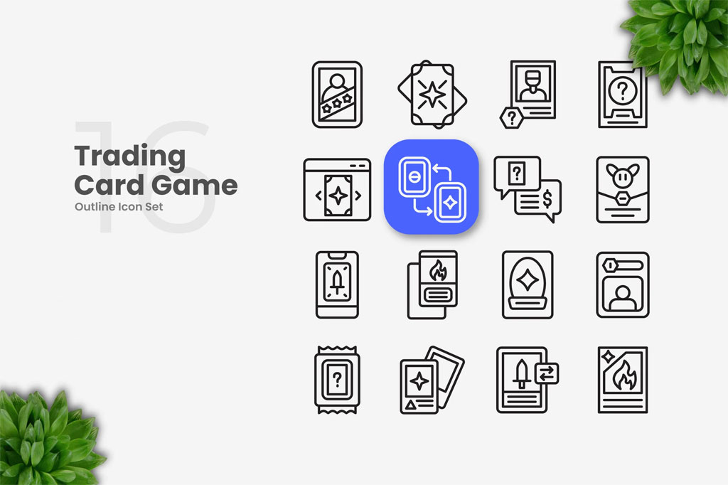 Trading Card Game Icon Sets