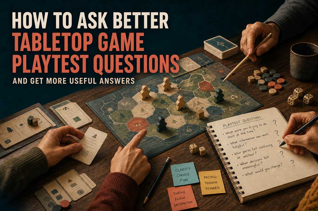 Ask Better Tabletop Game Playtest Questions