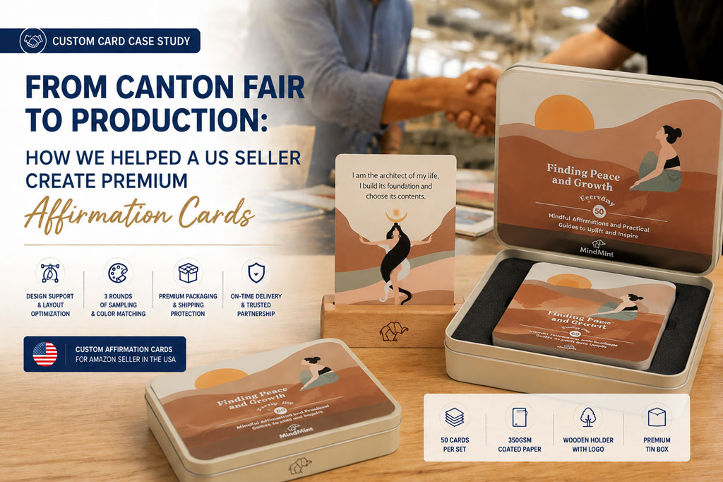 How We Helped a US Amazon Seller Create Premium Affirmation Cards