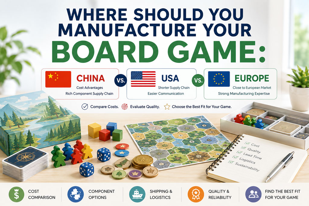 Manufacture Board Games in China USA Or Europe