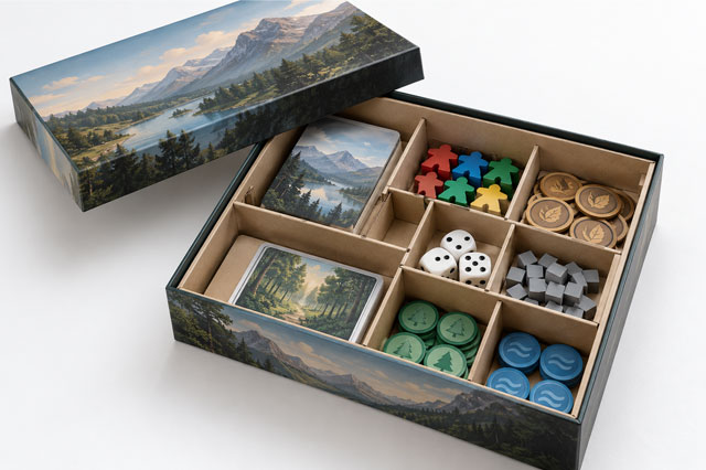 Game Box with Paperboard Insert