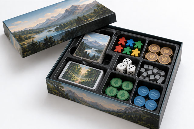Game Box with Plastic Insert