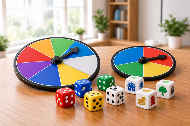 Monopoly Dice and Spinners