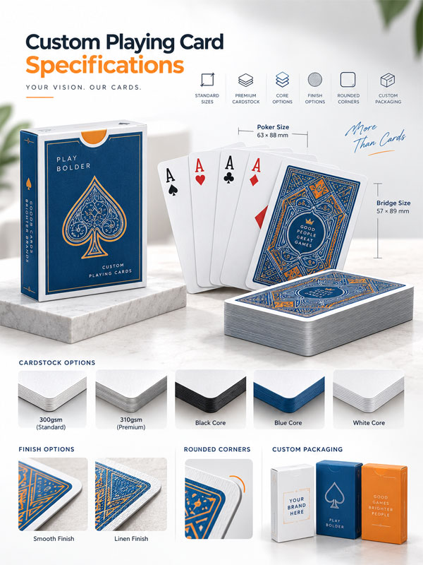 Playing Card Manufacturing Options