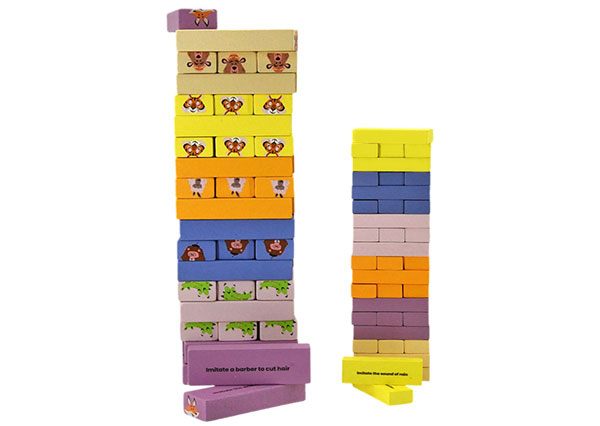 Animal Tumbling Tower Game