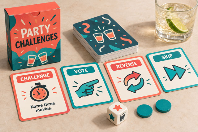 Challenge & Action Drinking Card Game
