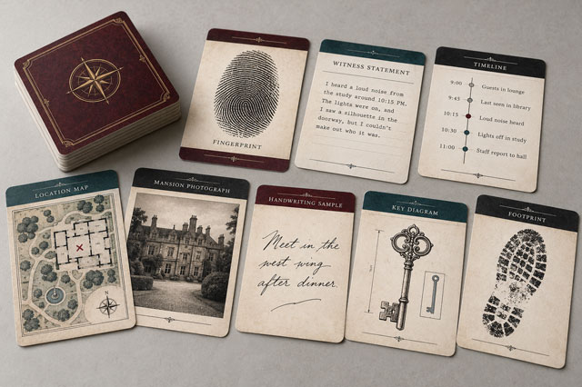 Clue & Evidence Cards