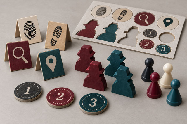 Detective Tokens & Game Pieces