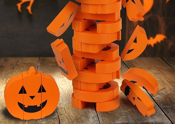 Holiday Tumbling Tower Game