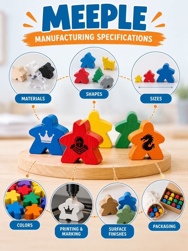 Especificações de Fabrico de Meeples