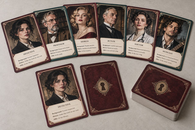Suspect & Character Cards