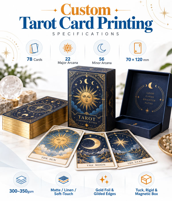 Especificaciones de Impresión de Cartas de Tarot