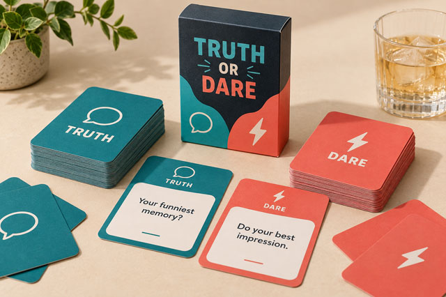 Truth or Dare Drinking Card Game