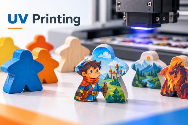 Meeple com Impressão UV
