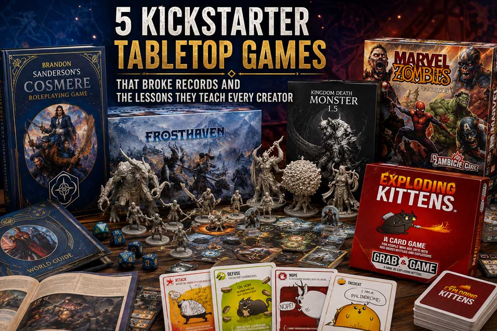 Most 5 Successful Kickstarter Tabletop Games
